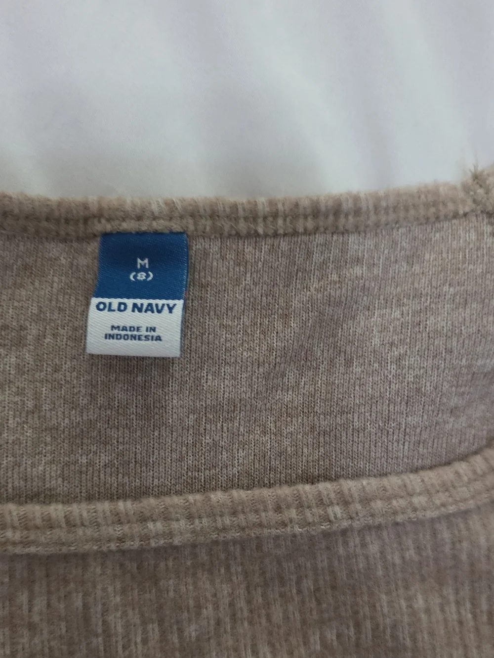 Old Navy Girls' Long Sleeve Knit Dress in Taupe